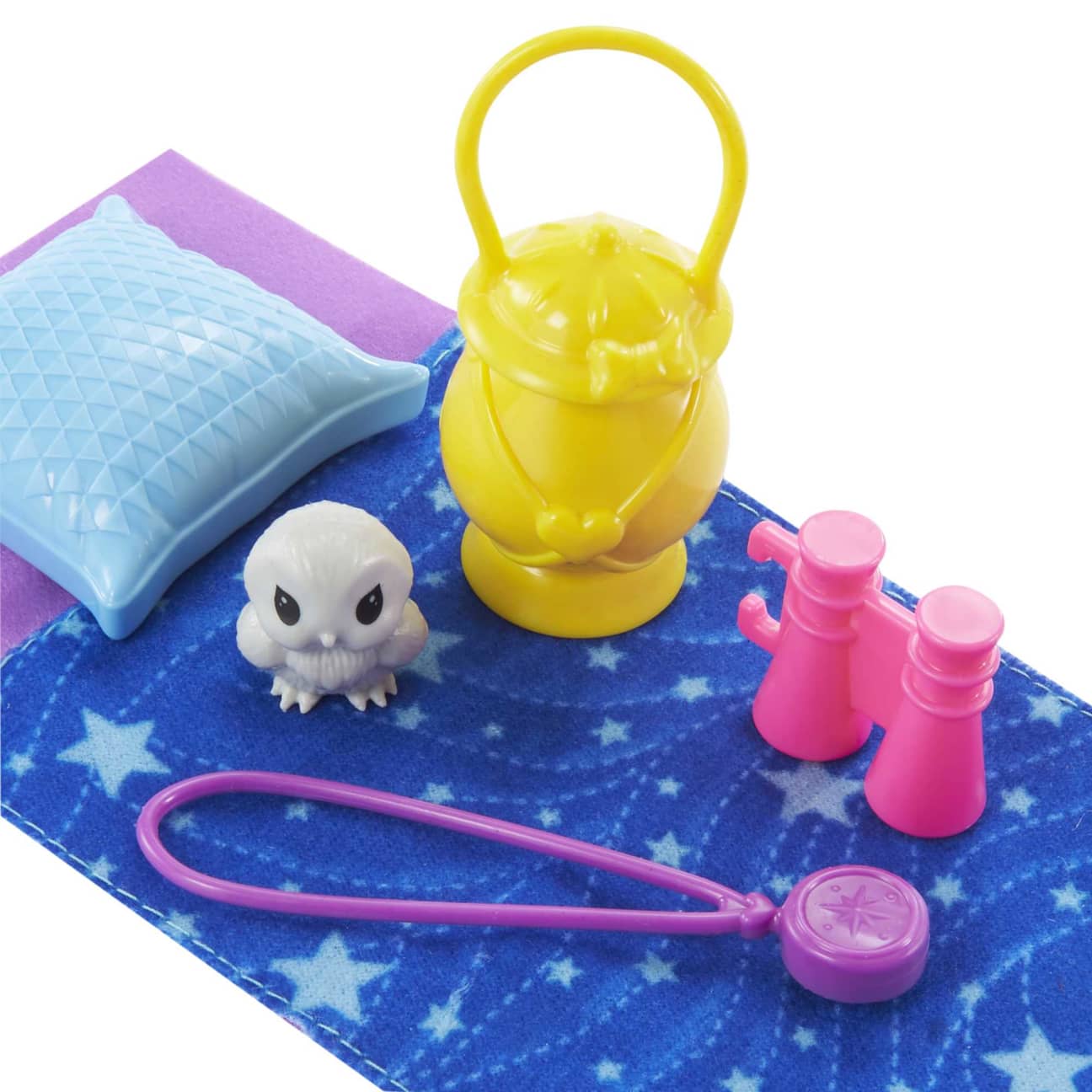 Barbie It Takes Two Chelsea Camping Doll With Pet Owl & Accessories
