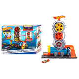 Hot Wheels City Super Twist Tire Shop Playset