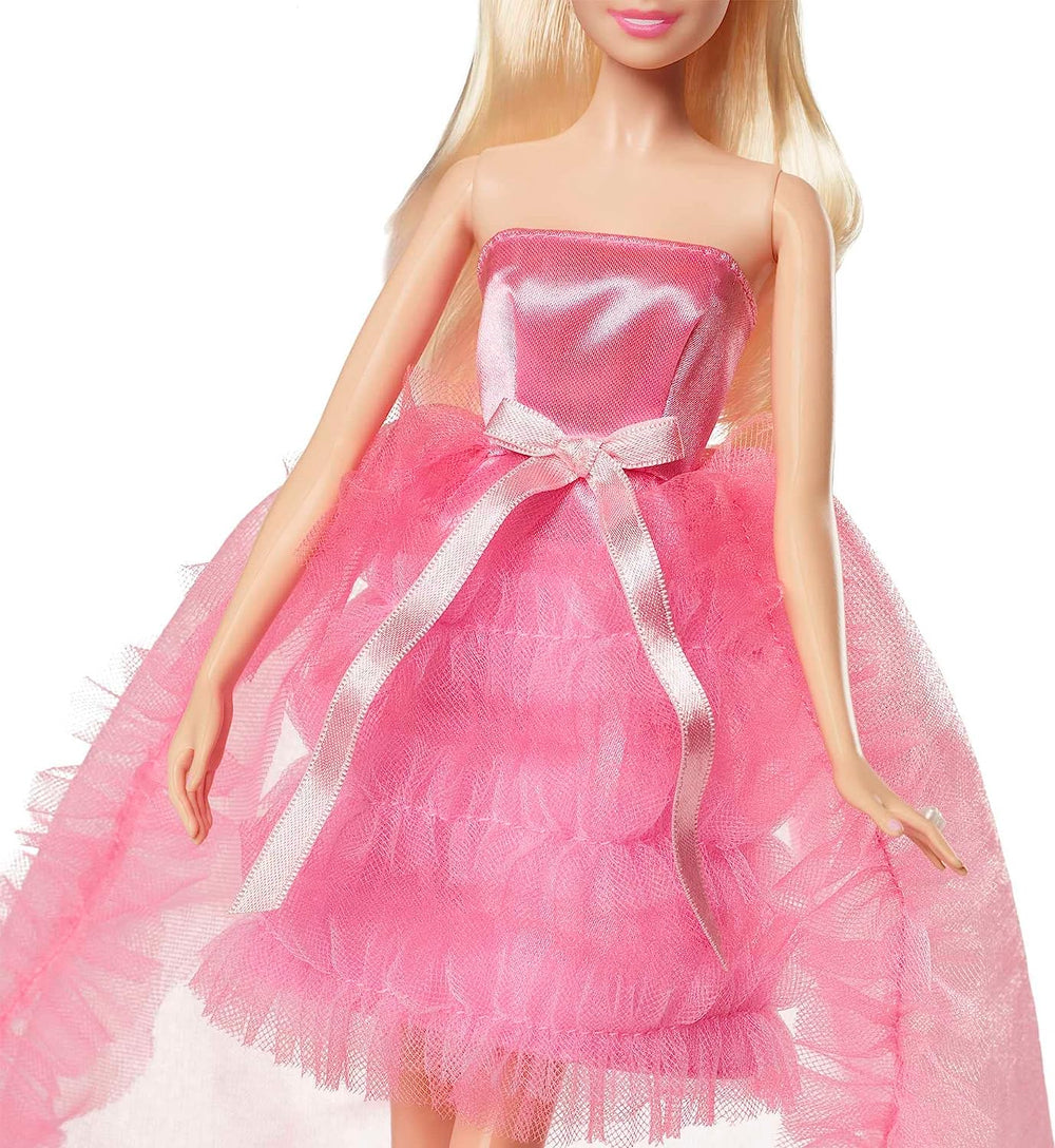Barbie Doll, Birthday Wishes, Giftable, Blonde In Pink Dress
