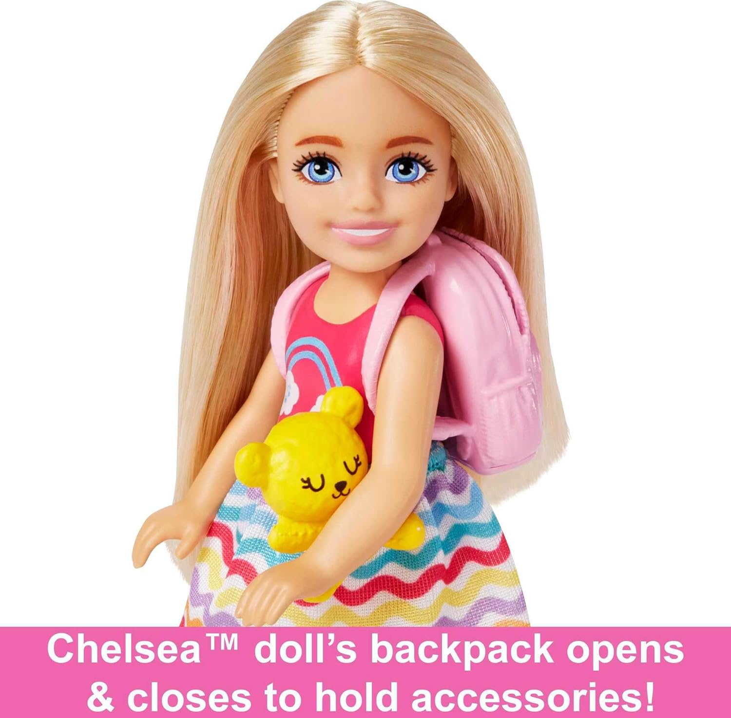 Barbie Doll and Accessories, 65th Anniversary Commemorative Doll with Blonde Hair, Pink and White Striped Dress with Matching Heels