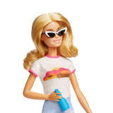 Barbie Doll And Accessories, 'Malibu' Travel Set With Puppy And 10+ Pieces Including Working Suitcase