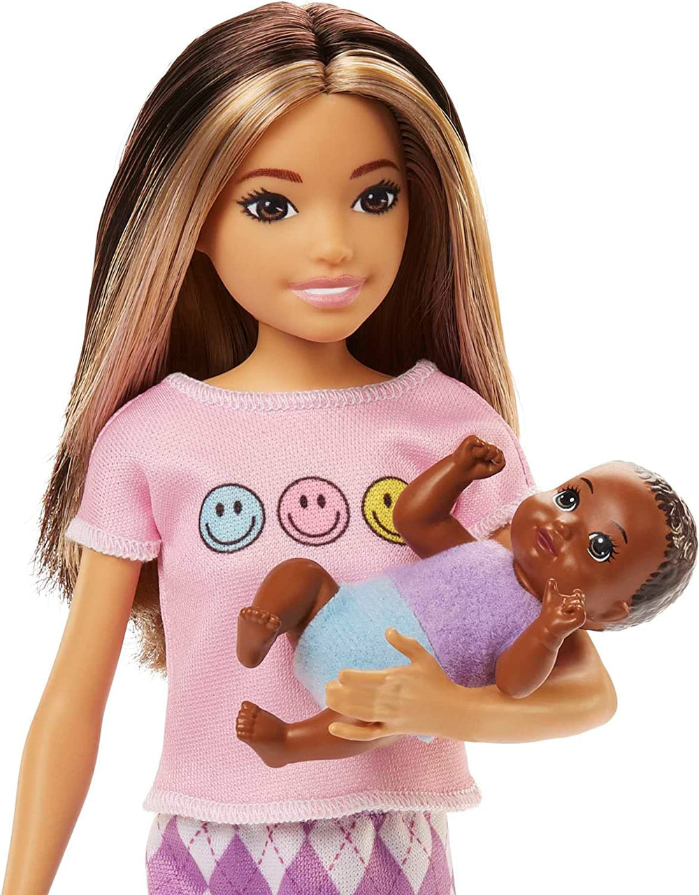 Barbie Dolls And Accessories, Skipper Doll With Baby Figure And 5 Accessories, Babysitters Inc. Playset