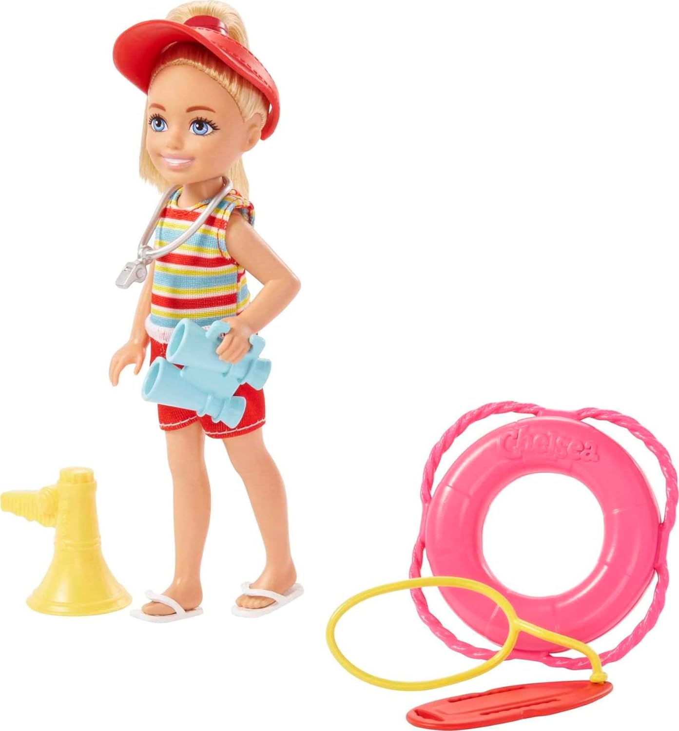 Barbie Chelsea Can Be… Lifeguard Doll And 6 Career-Themed Accessories Including Life Buoy