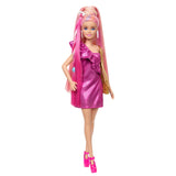 Barbie Fun & Fancy Hair Doll With Extra-Long Colorful Blonde Hair And Styling Accessories