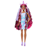 Barbie Fun & Fancy Hair Doll With Extra-Long Colorful Black Hair And Styling Accessories