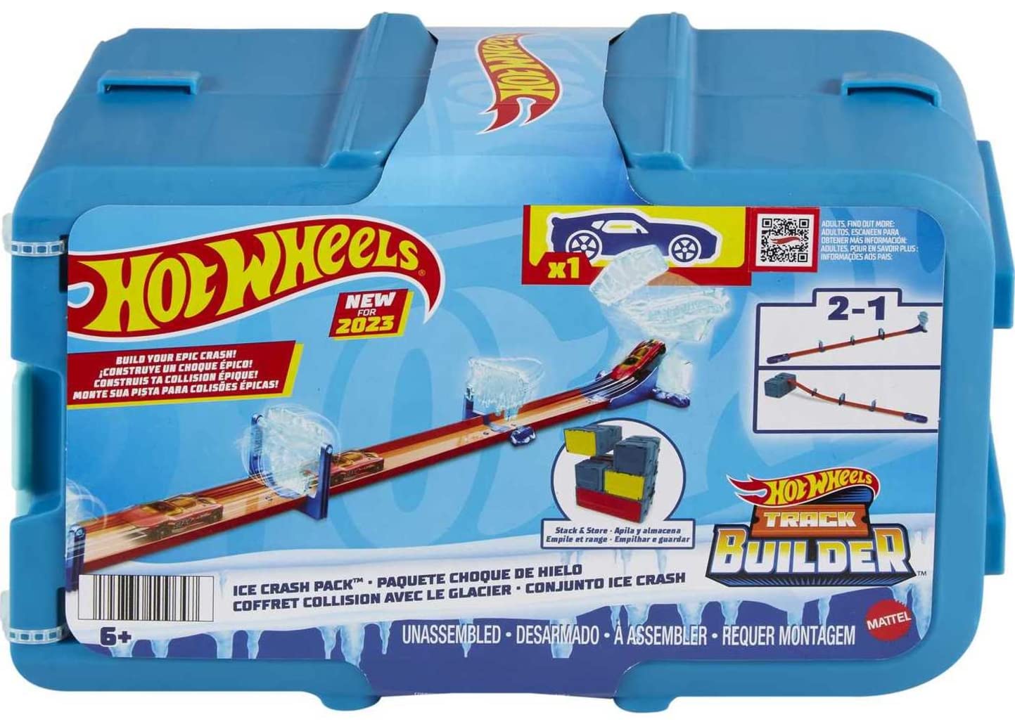 Hot Wheels Track Builder Ice Crash Pack