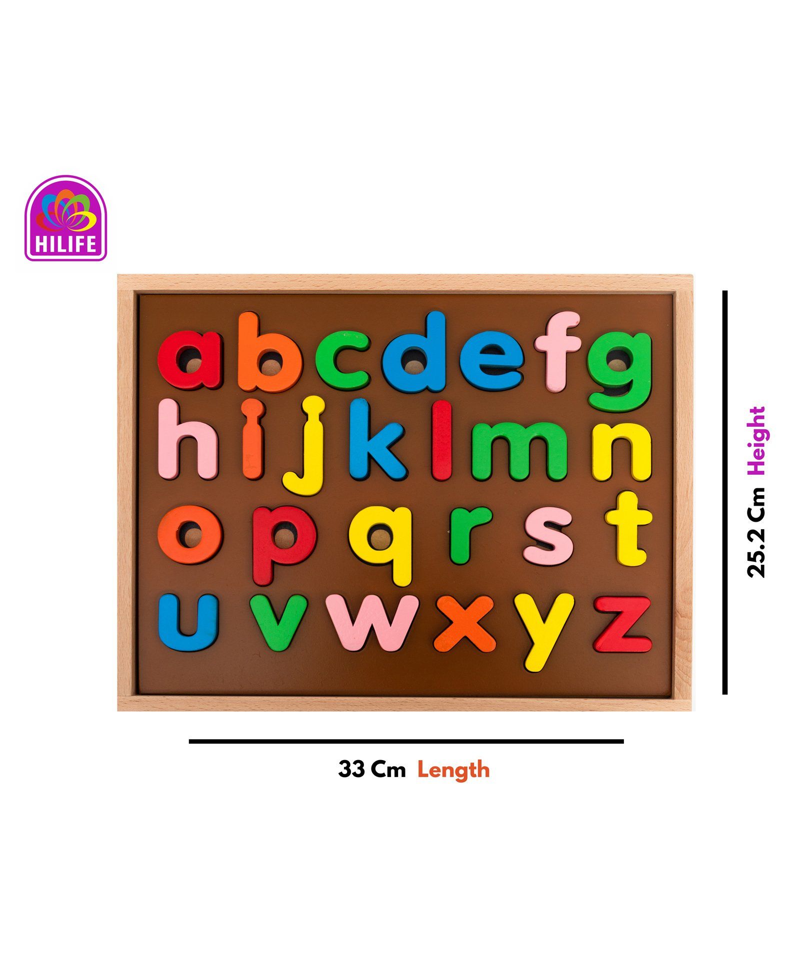 Hilife English Alphabet Puzzle 3-Layer Lowercase