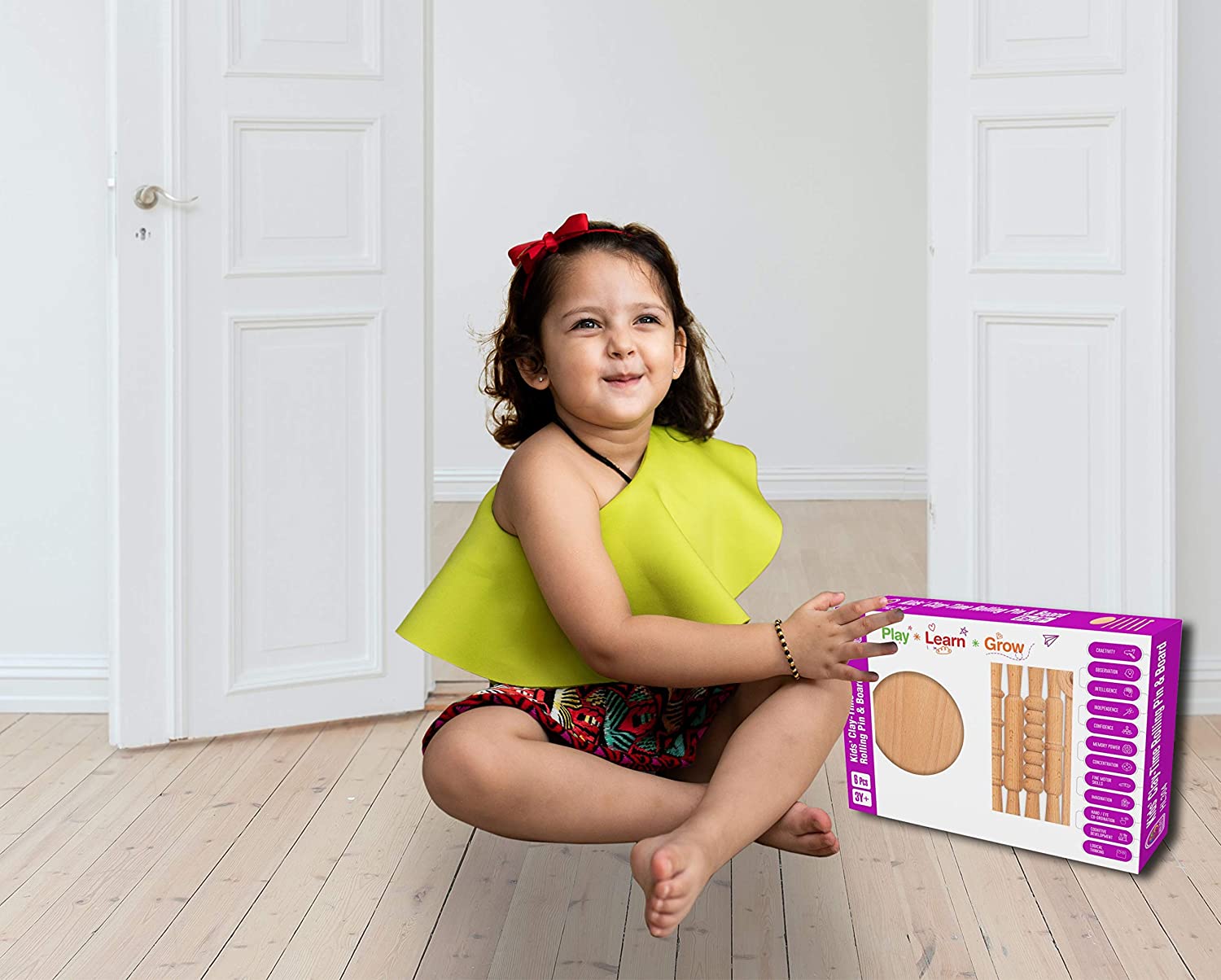 Hilife Clay Time Rolling Pin And Board