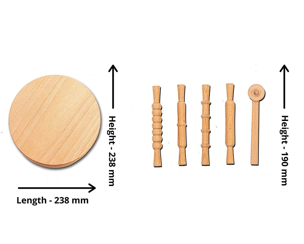 Hilife Clay Time Rolling Pin And Board
