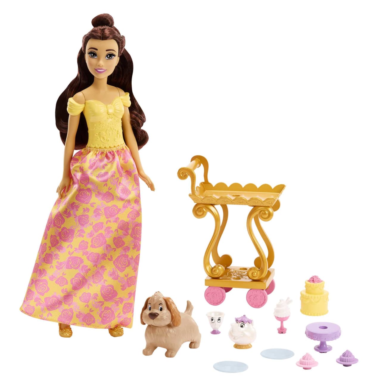 Disney Princess Toys, Belle’s Tea Time Cart Doll And Playset And Disney's Beauty and the Beast Bedtime Stories Book of the Film - Disney Books (Board Book)