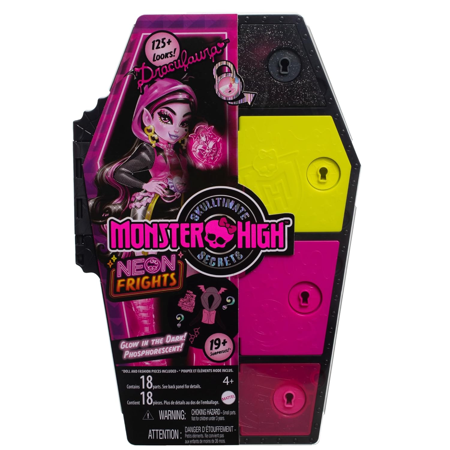 Monster High Doll, Draculaura, Skulltimate Secrets: Neon Frights