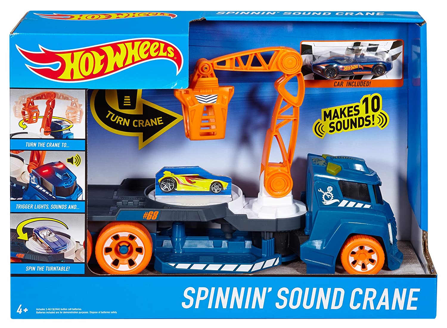 Hot Wheels Spinnin Sound Crane