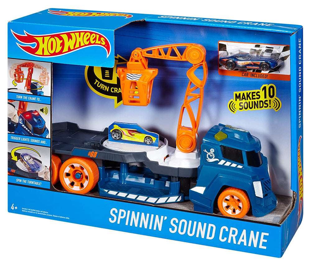 Hot Wheels Spinnin Sound Crane