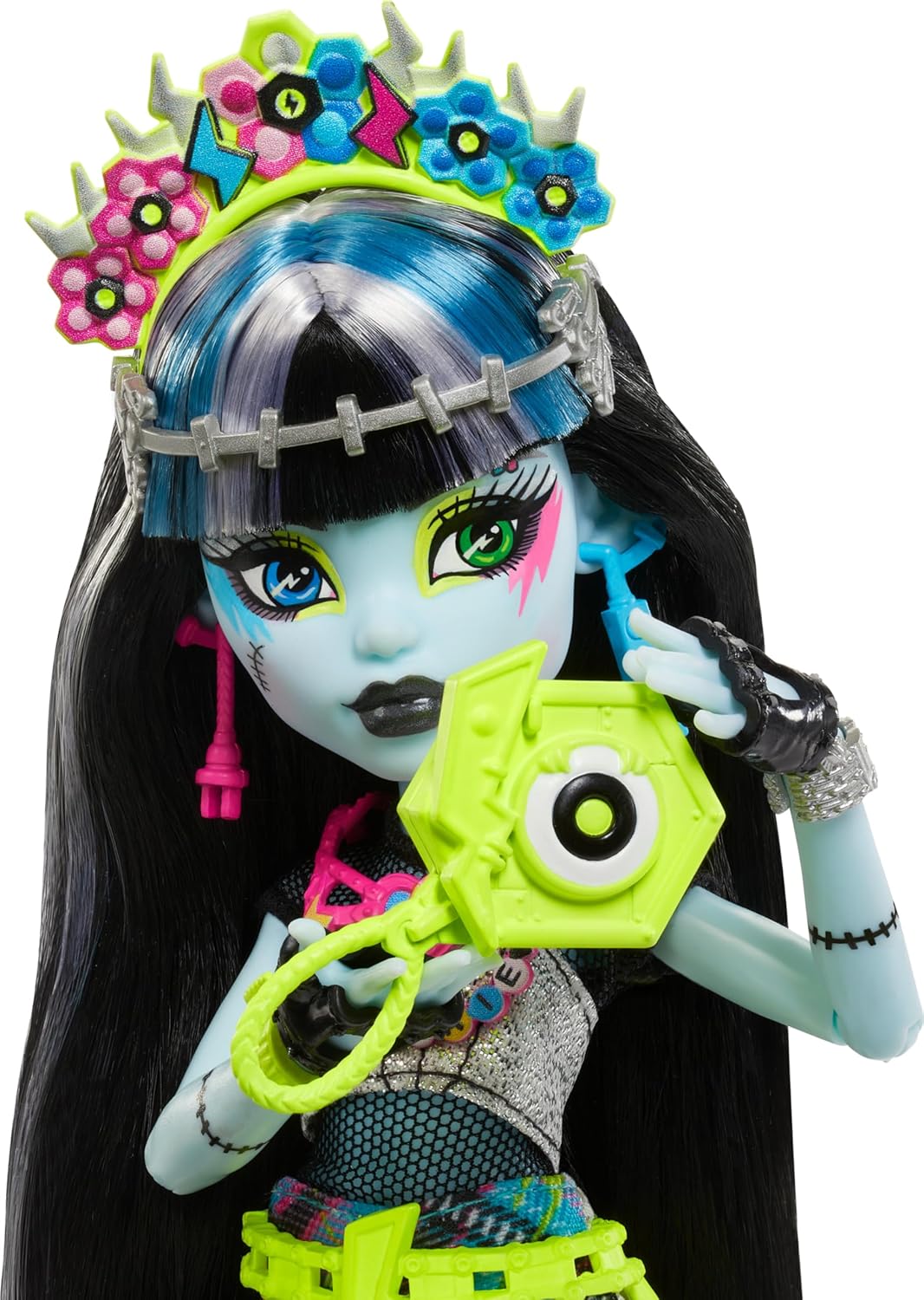 Monster High Monster Fest Frankie Stein Fashion Doll With Festival Outfit, Band Poster And Accessories
