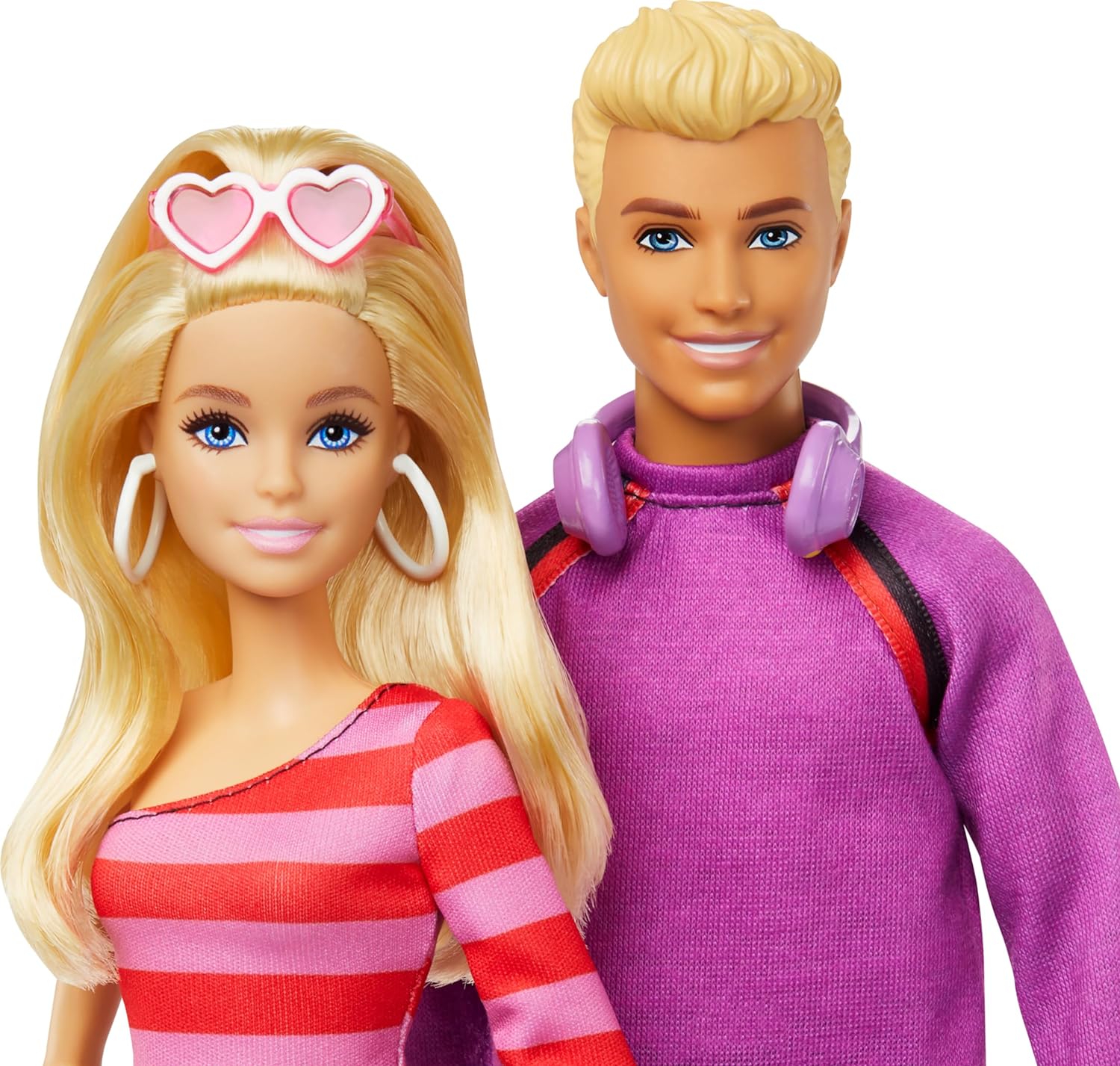 Barbie Fashionistas 2 Doll & 6 Accessories Set, Roller-Skating Theme, 65th Anniversary