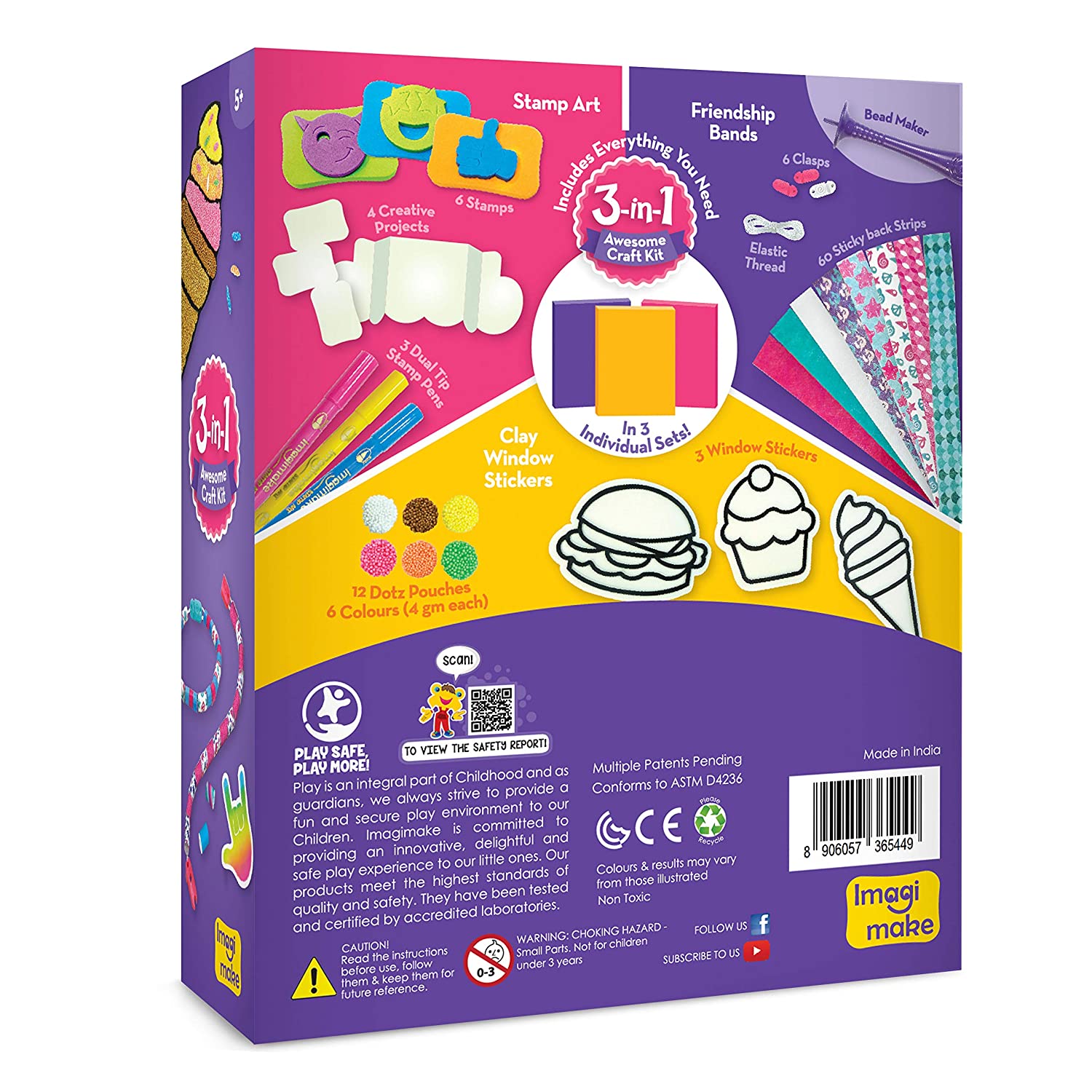 Imagimake 3 in 1 Awesome Craft Kit
