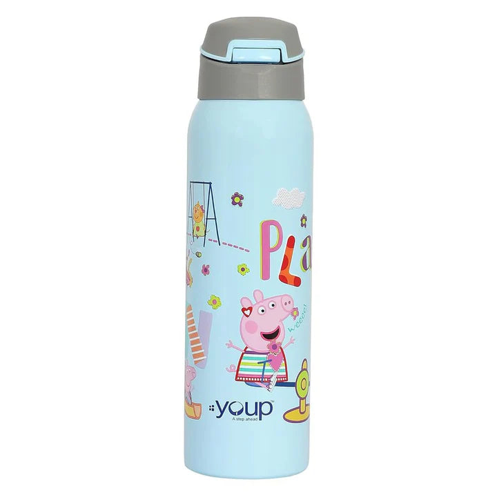 Youp GOOGLIE- 500 ml Stainless Steel Peppa Pig Theme Kids