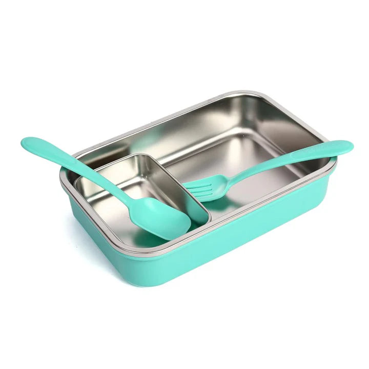 YOUP CANDY-850 ml Stainless Steel Insulated Peppa Pig Lunch Box with Fork & Spoon