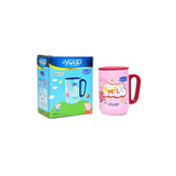 YOUP Stainless Steel Pink Color Peppa Pig Smile Kids Insulated Mug with Cap SORSO-PPM- 320 ml