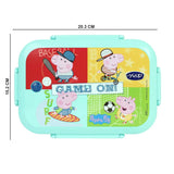 YOUP Stainless Steel  Peppa Pig Theme Kids Bento Lunch Box With 3 Compartments SUBLIME - 900 ml