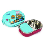 YOUP HAPPY BITE - 750ml Stainless Steel Peppa Pig Theme Kids Lunch Box
