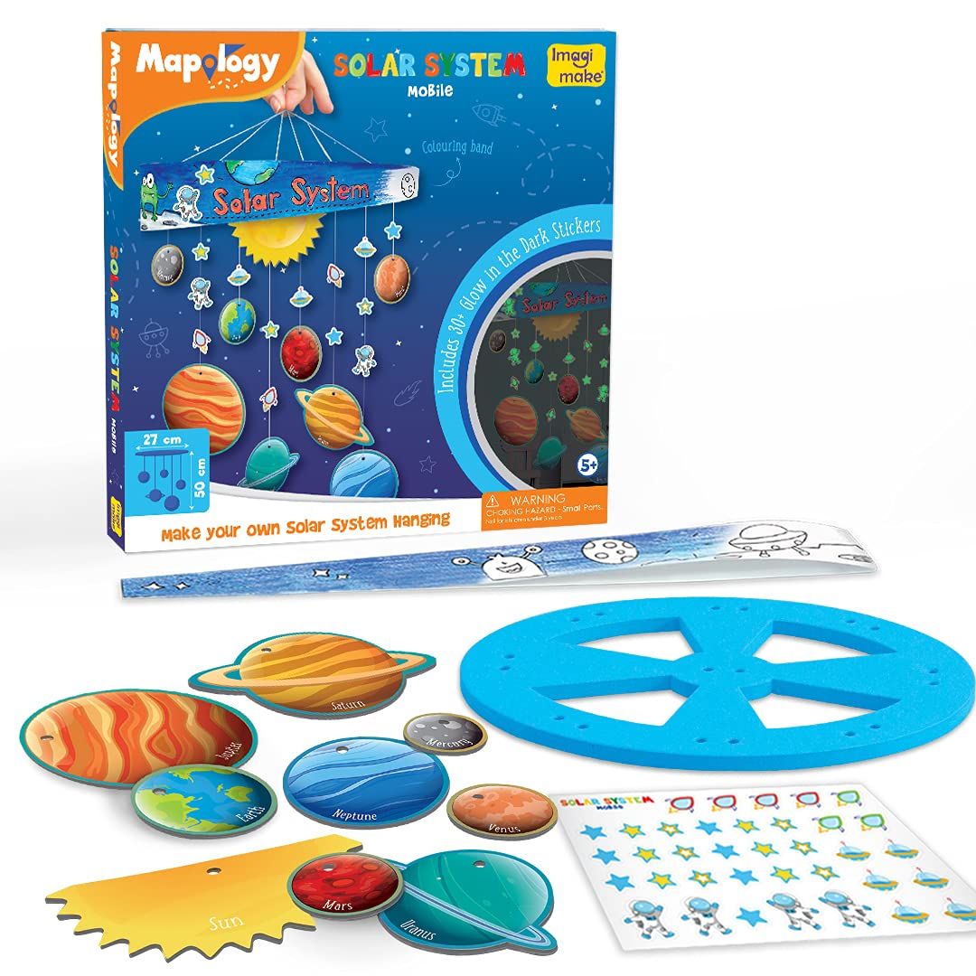 Imagimake Mapology Solar System Mobile DIY Hanging Craft Kit