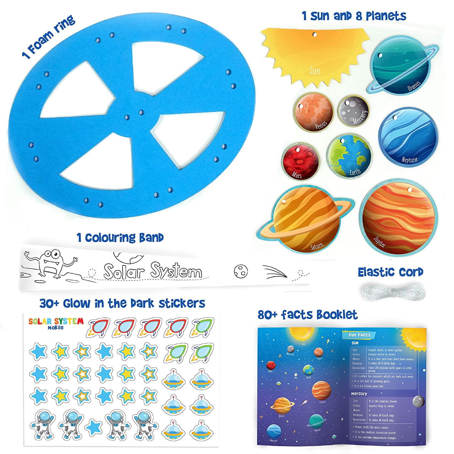 Imagimake Mapology Solar System Mobile DIY Hanging Craft Kit