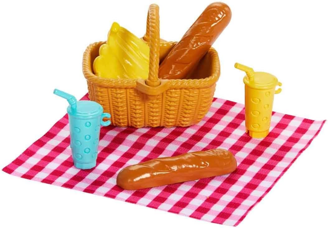 Barbie Family & Friends Dolls & Accessories, Picnic-Themed Playset With 2 Dolls & 9 Pieces