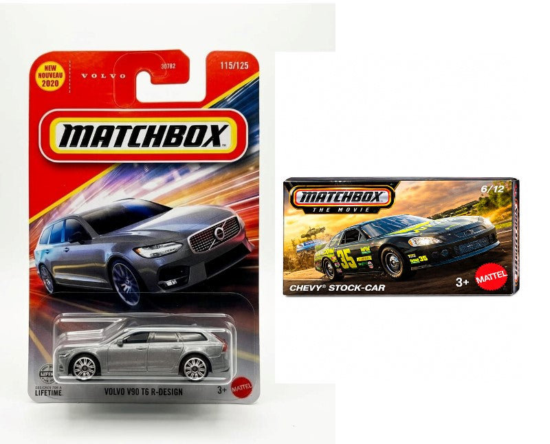 Matchbox Volvo V90 T6 R-Design and Matchbox Chevy Stock-Car