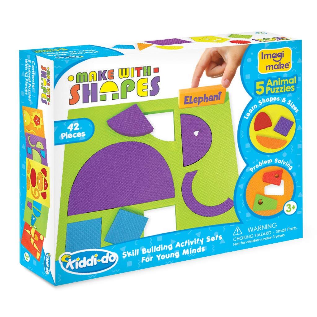 Imagimake Make With Shapes Animals Theme