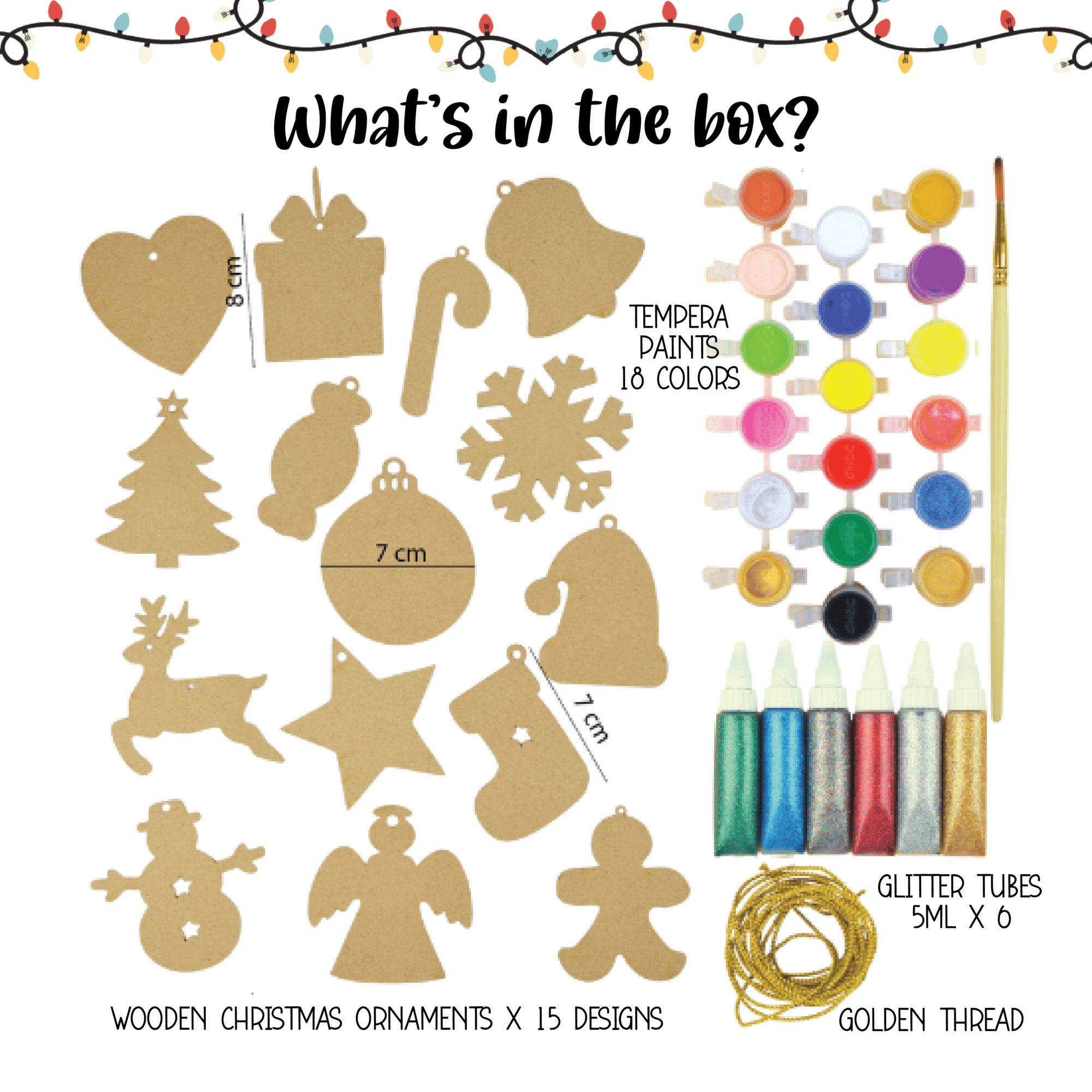 Kalakaram Christmas Ornaments Painting Kit