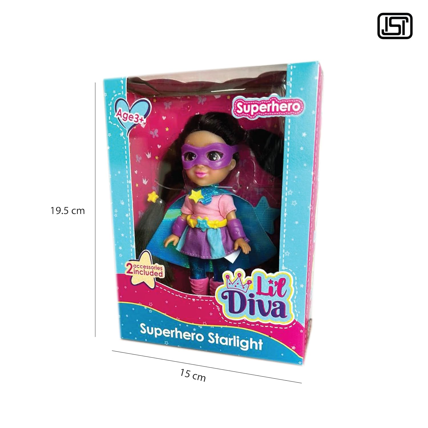 Lil Diva Doll - Superhero Starlight 6 inch