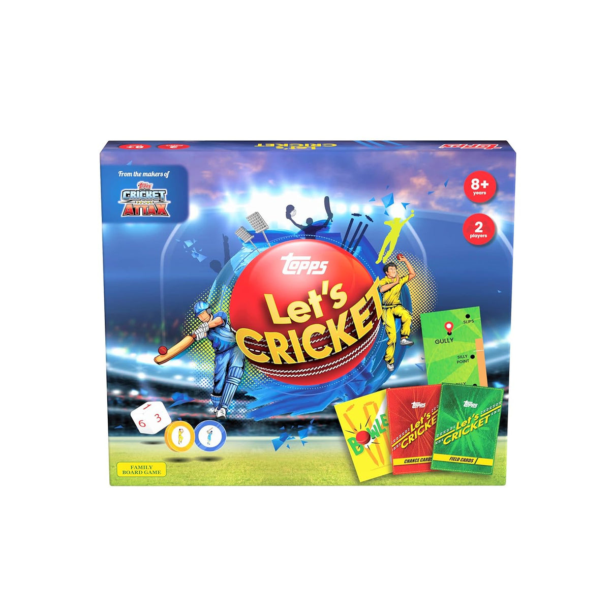 Topps Cricket Attax Board Game - Lets Cricket