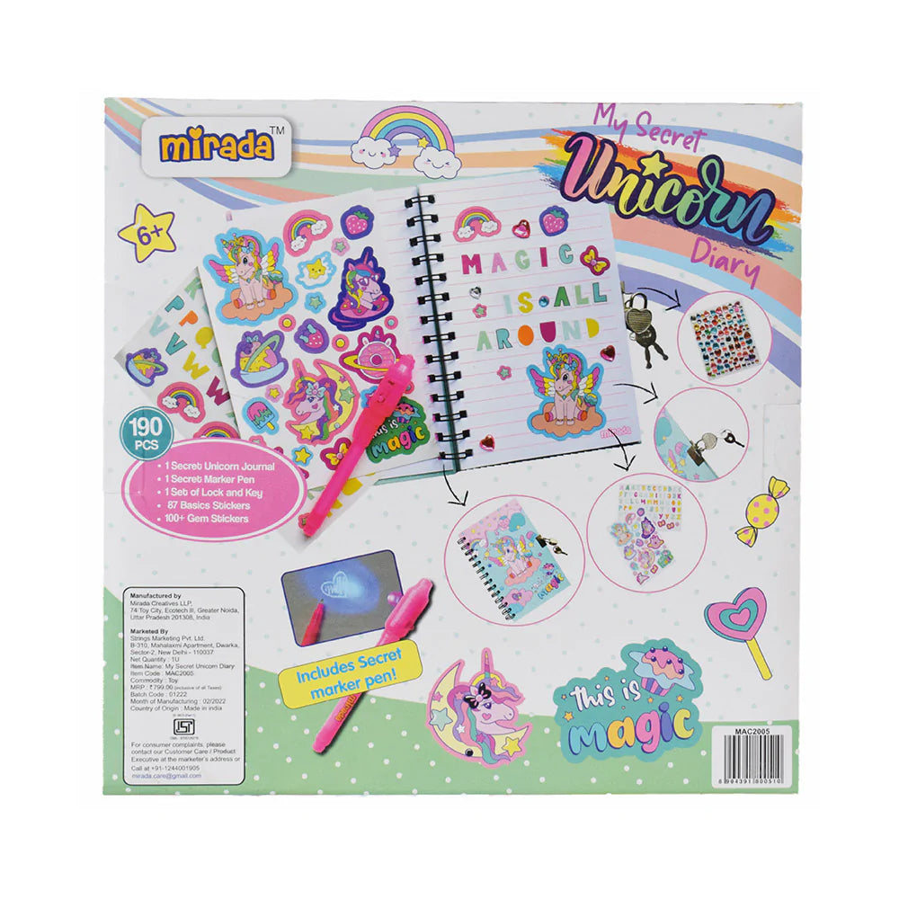 Mirada My Secret Unicorn Diary