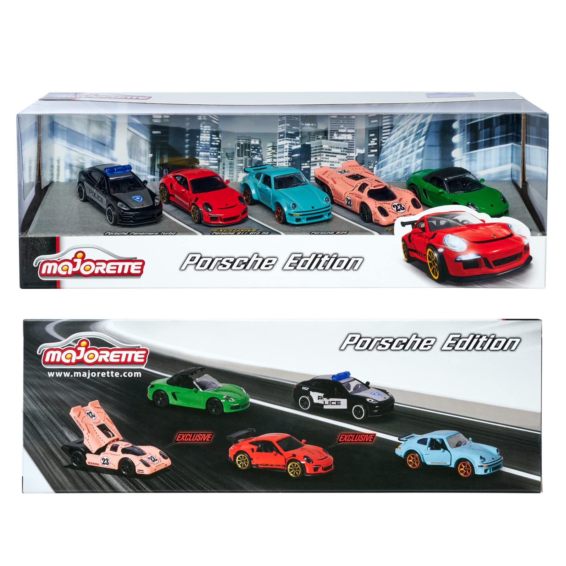 Majorette Die Cast Porsche Edition 5 Car pack