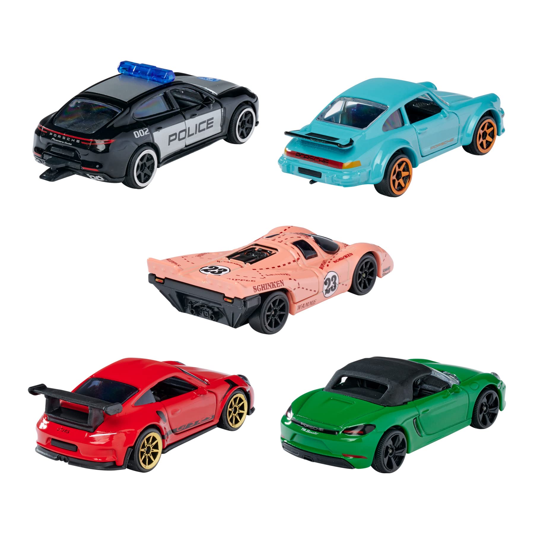 Majorette Die Cast Porsche Edition 5 Car pack