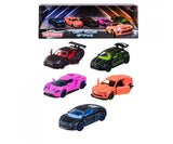 Majorette Die Cast Light Racer 5 Car Gift Pack