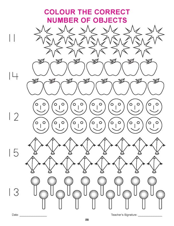 Dreamland Publications - Nursery Math Practice Book