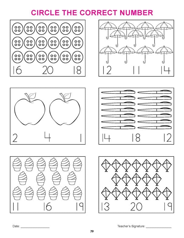 Dreamland Publications - Nursery Math Practice Book