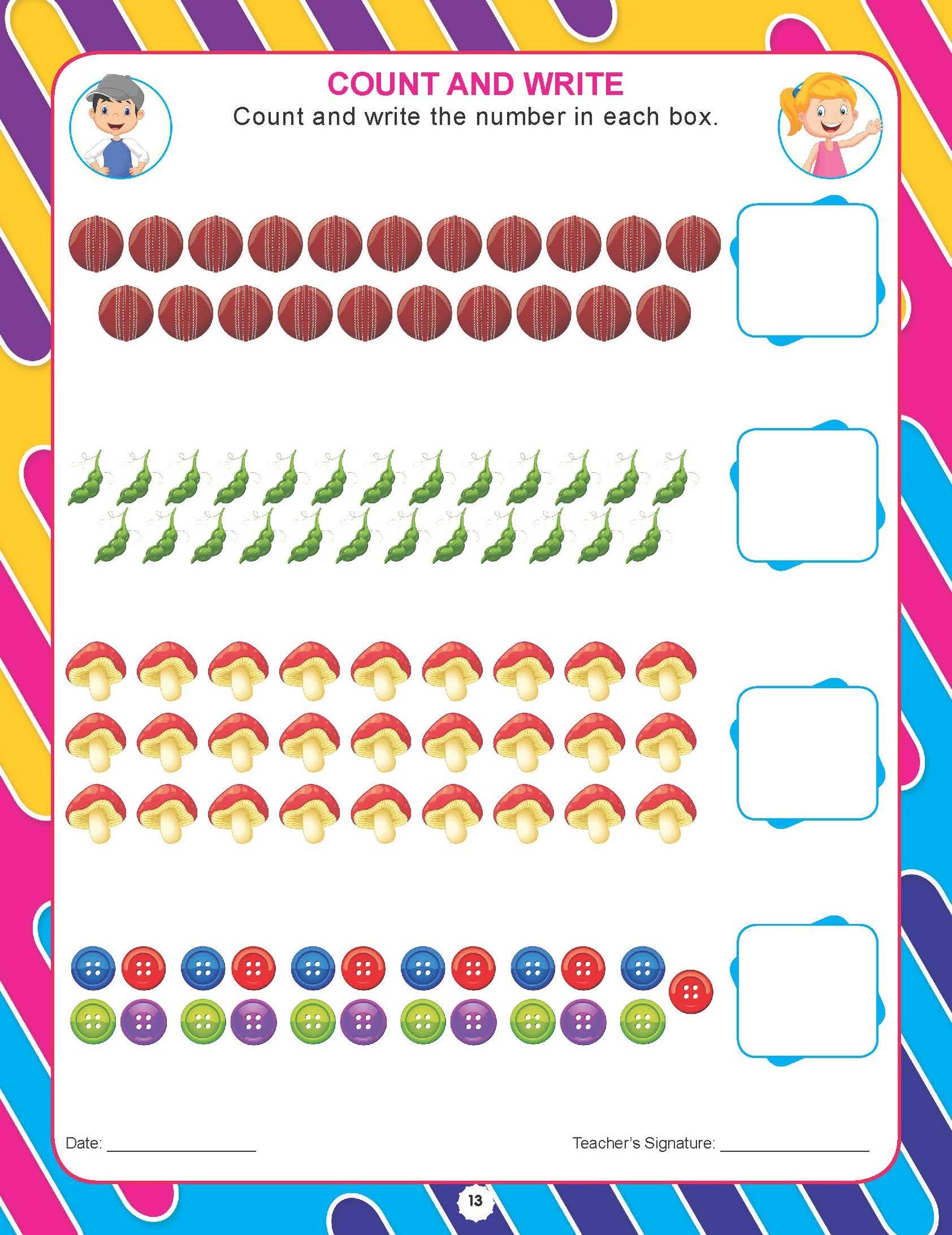 Dreamland Publications - Kindergarten Maths Assignment