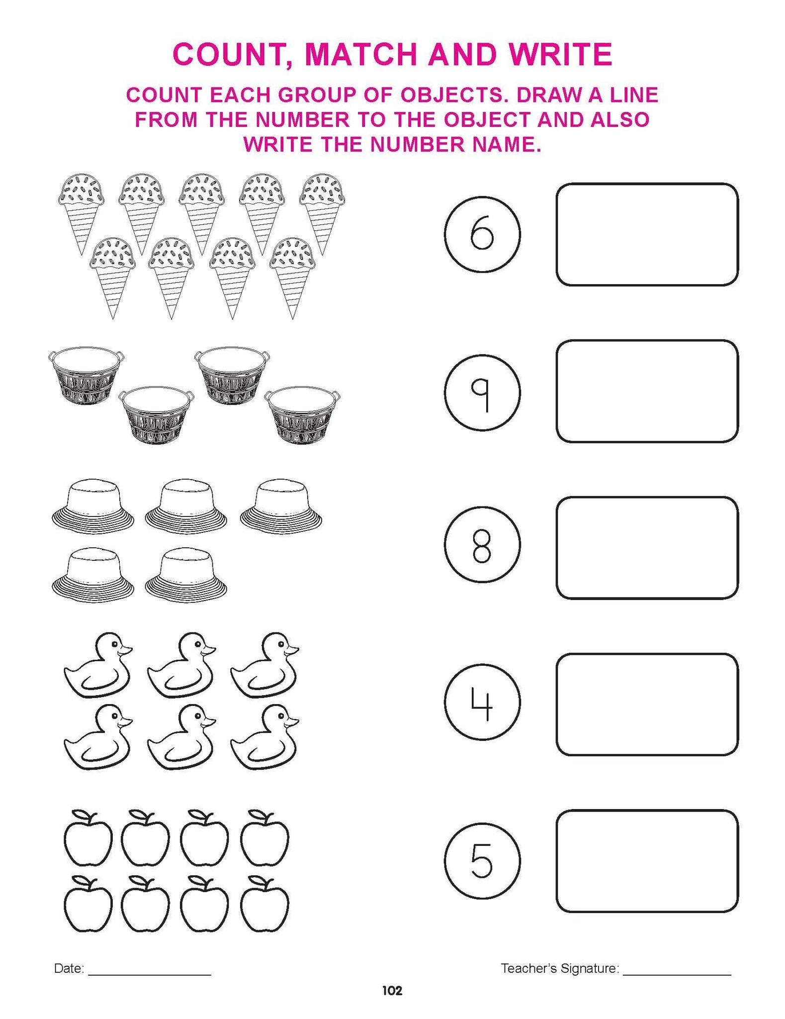 Dreamland Publications - Kindergarten Maths Practice Book