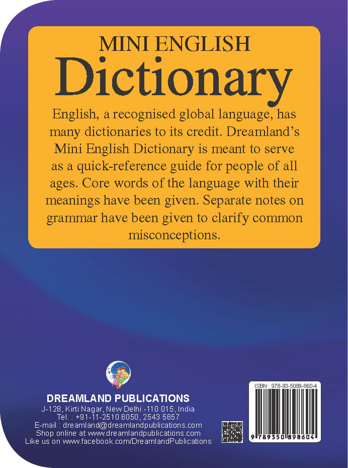 Dreamland Publications - Mini English Dictionary
