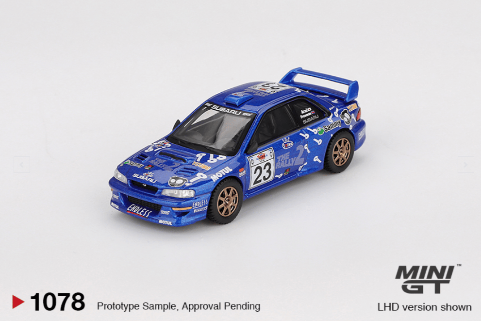 Mini GT 1078 Subaru Impreza WRC99 #23 2000 Acropolis Rally