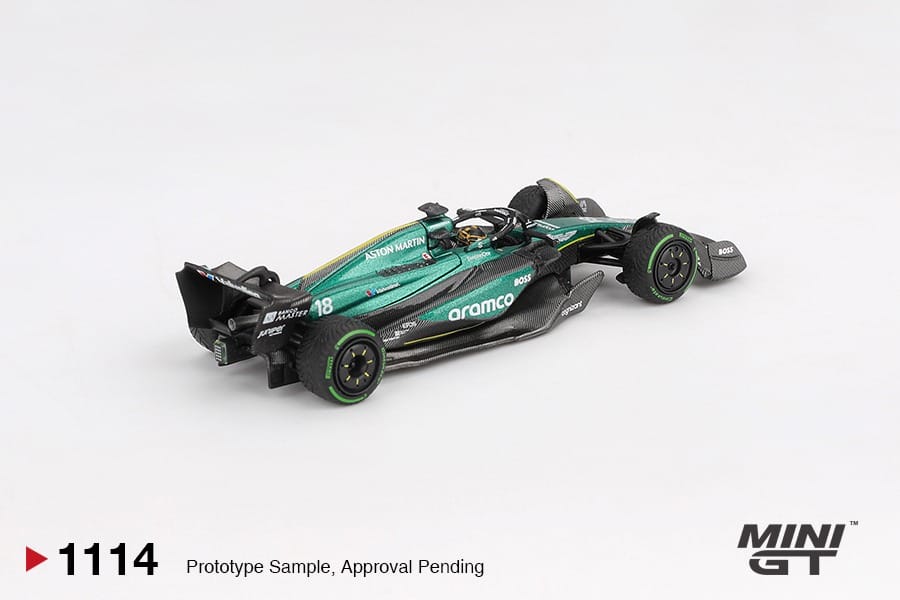 Mini GT 1114 Aston Martin AMR24 #18 Lance Stroll 2024 F1 Canadian GP