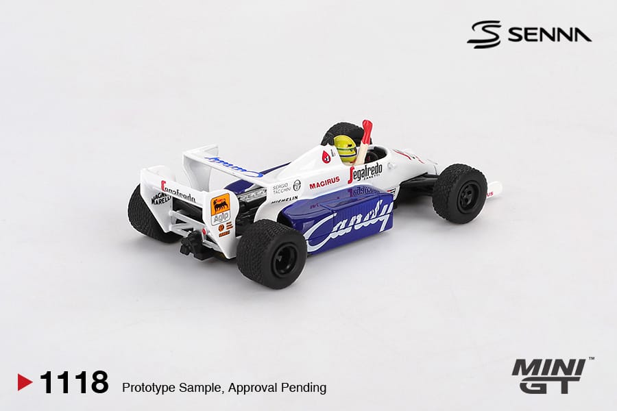 Mini GT 1118 Toleman TG184 #19 Ayrton Senna 1984 Monaco Grand Prix 2nd Place