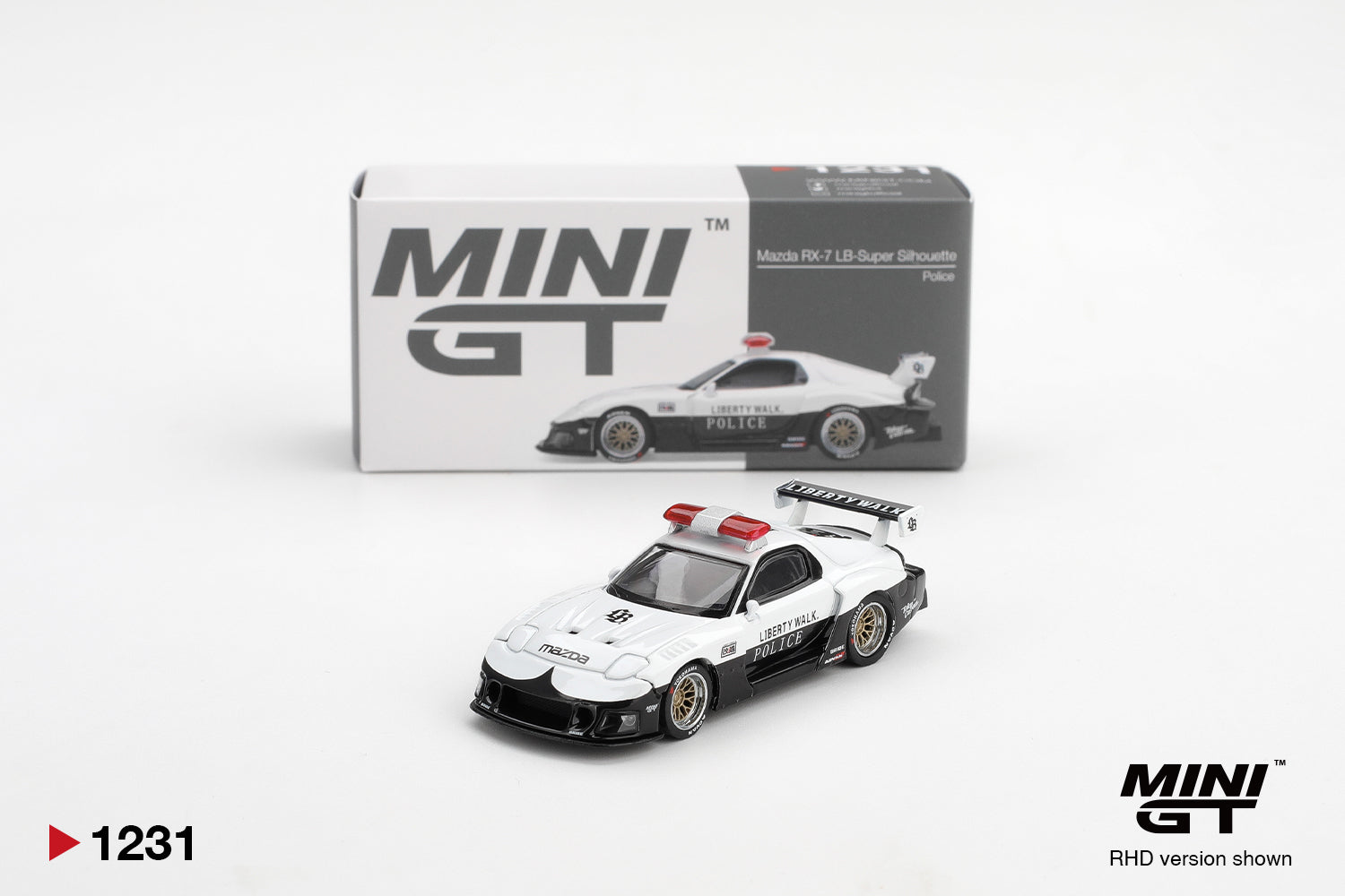 Mini GT 1231 MAZDA RX-7 LB-Super Silhouette Police