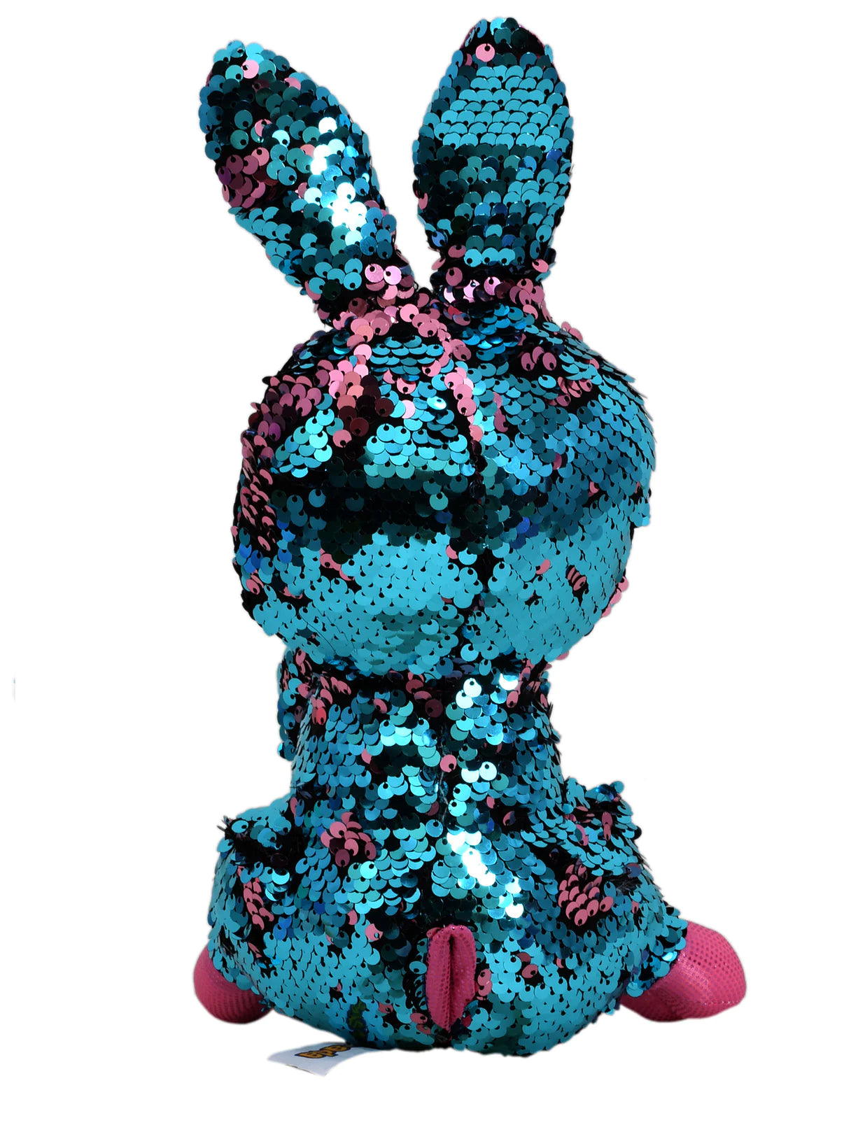 Mirada Blue Sequin Cute Plush Bunny With Glitter Eye