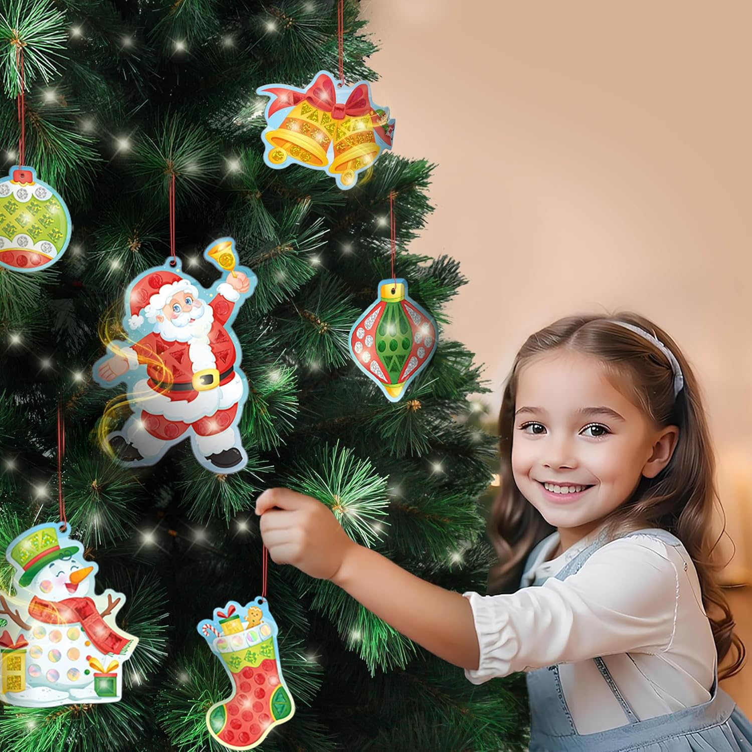 Imagimake Mirror Mosaic Christmas Ornaments