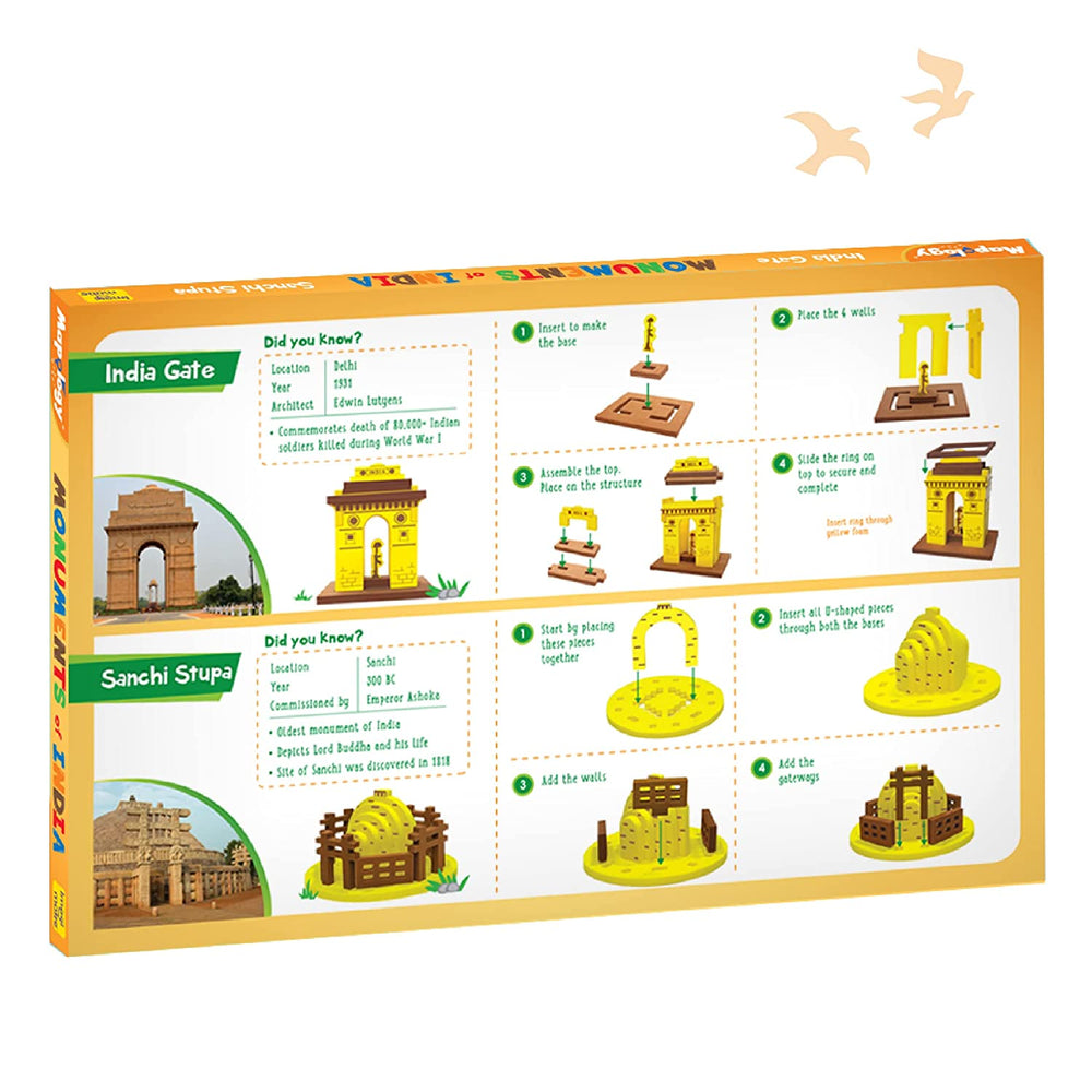 Imagimake Mapology Monuments of India - Sanchi Stupa & India Gate