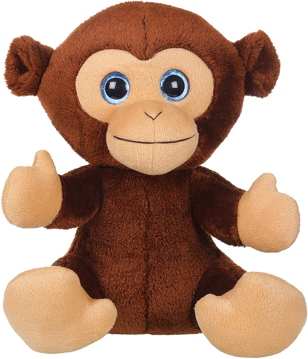 Mirada Monkey 25 cm Dark Brown And My First Shaped Board Book Monkey